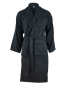 Preview: Weicher Bio-Baumwoll-Bademantel in Anthrazit, Navy Blue und Weiss