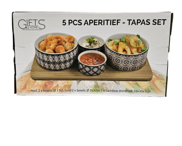 Gifts@Home Aperitif- und Tapas-Set – 5-teilig