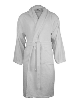Preview: Unisex-Frottierbademantel mit weiter Oversize-Passform