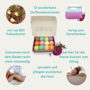 Badebomben-Set "Reise durch's Jahr" – tolle Geschenkidee