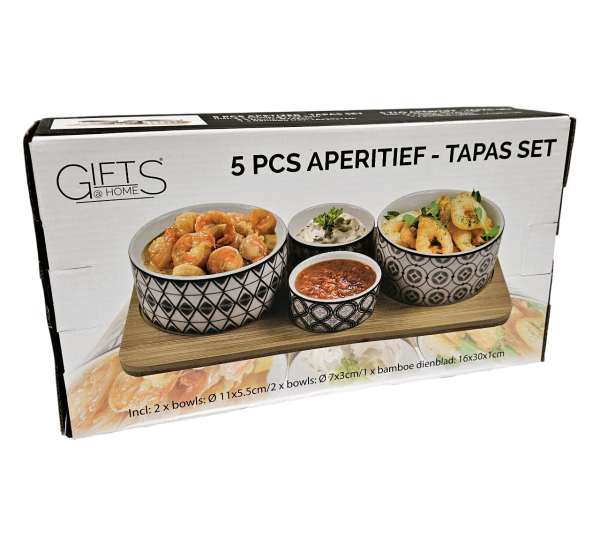 Gifts@Home Aperitif- und Tapas-Set – 5-teilig