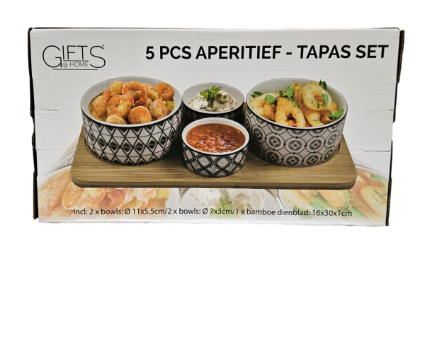 Gifts@Home Aperitif- und Tapas-Set – 5-teilig