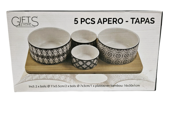 Gifts@Home Aperitif- und Tapas-Set – 5-teilig
