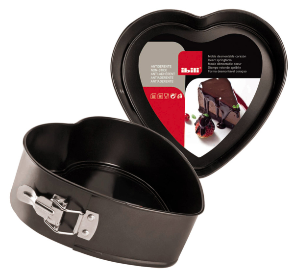 Ibili-Mini SpringbMit der IBILI Herz-Springform Moka zauberst du im Handumdrehen liebevoll gestaltete Kuchen und Torten.ackform Herz 11 x 5 cm