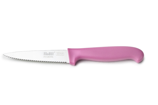 Ibili Küchenmesser mit Wellenschliff – 1 Stück, farbig 2