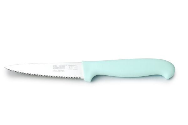 Ibili Küchenmesser mit Wellenschliff – 1 Stück, farbig 4